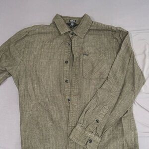 Army Green casual button up